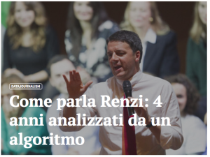 CoLing Lab analyzes the language of Matteo Renzi on Facebook